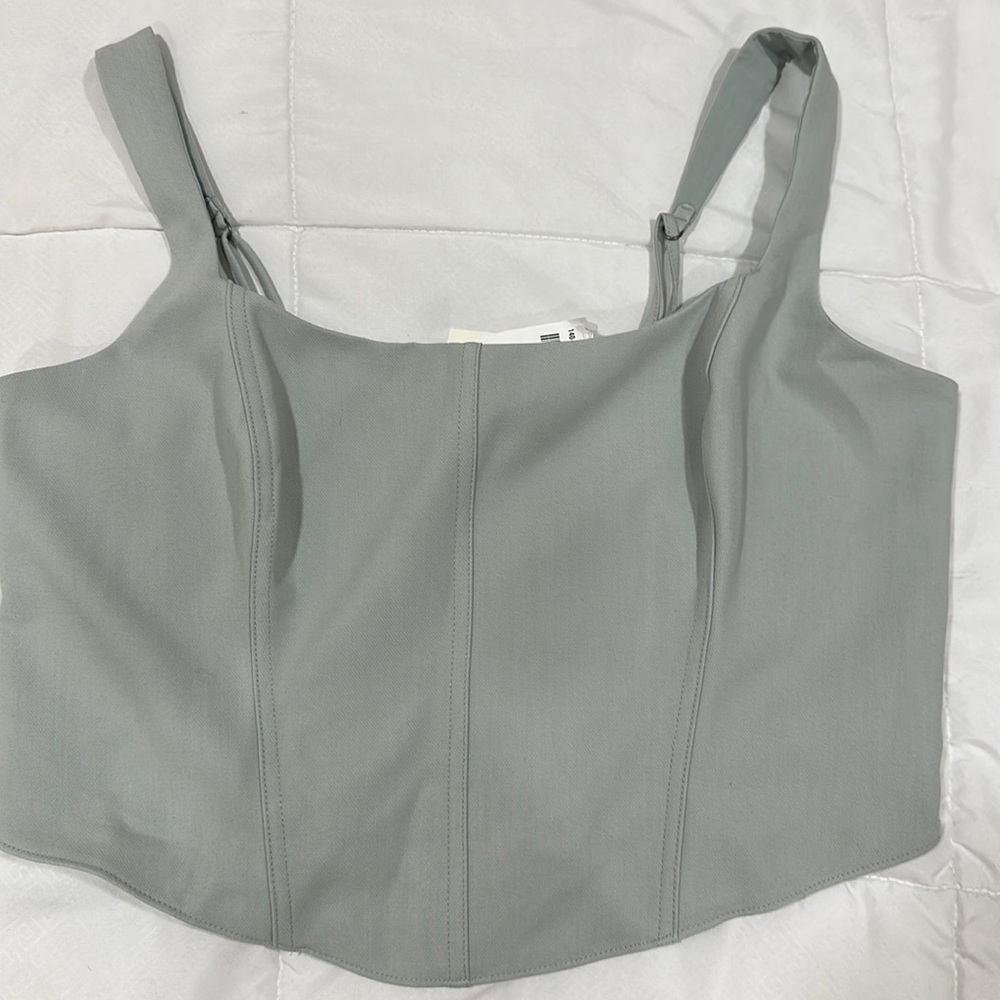 Cute Corset Crop Top from Abercrombie & Fitch. Size XL. Never worn.